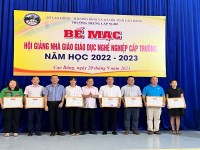 BẾ MẠC HỘI GIẢNG NHÀ GIÁO GIÁO DỤC NGHỀ NGHIỆP CẤP TRƯỜNG NĂM HỌC 2022 - 2023