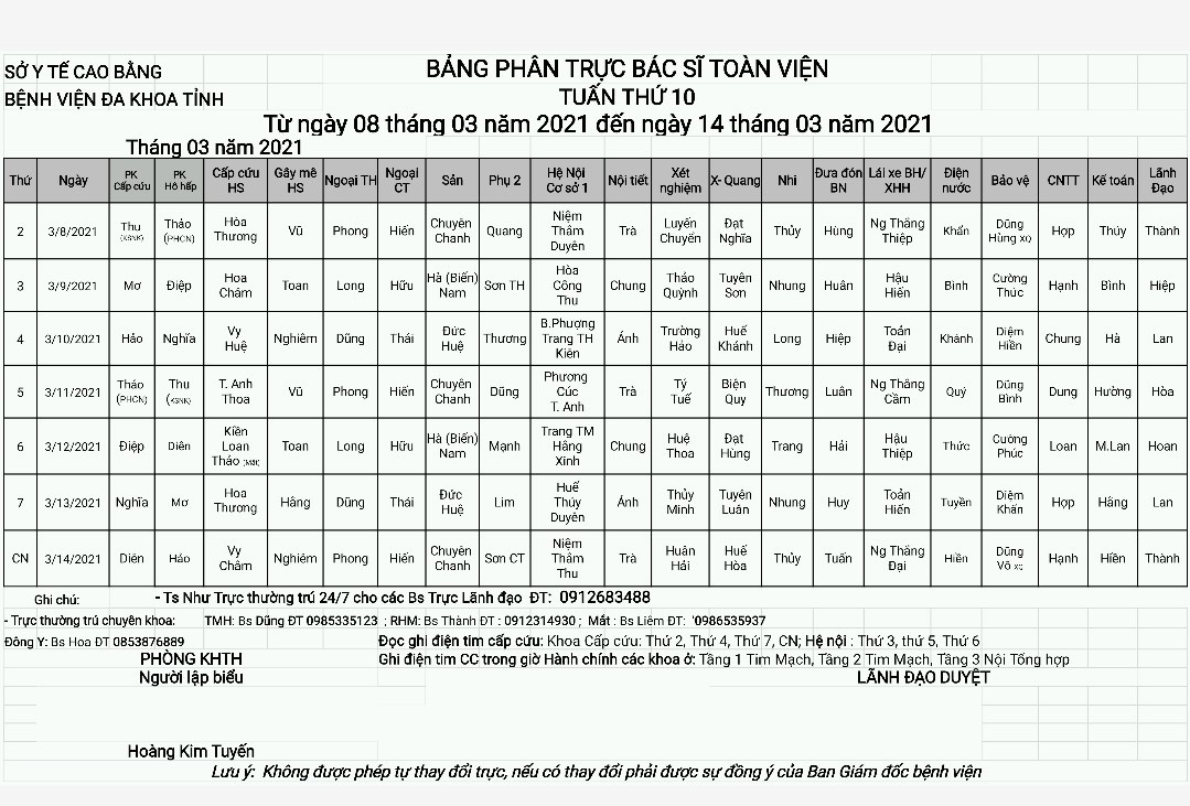 Tuần 10